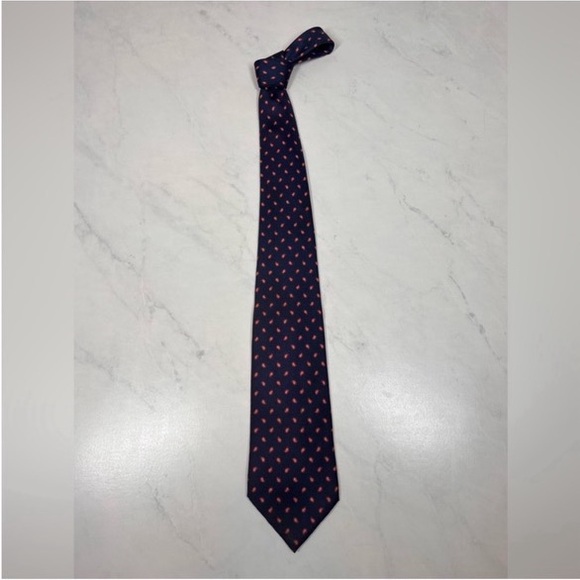 EUC Hanover Square Blue Paisley Tie - Picture 3 of 7